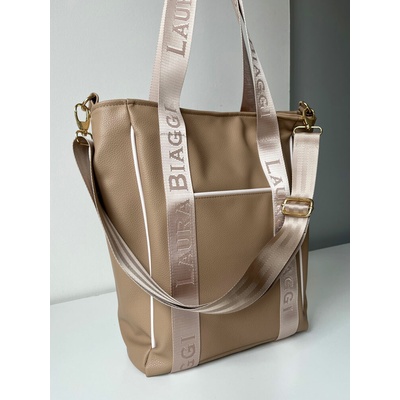 Laura Biaggi Svetlohnedá kabelka na rameno DX-KB-43-light brown