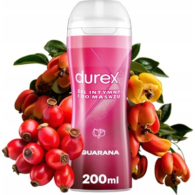 Durex Play intimní lubrikační a masážní gel se stimulující Guaranou 200 ml