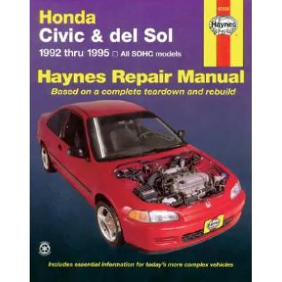 Honda Civic and Del Sol Automotive Repair Manual | J H Haynes