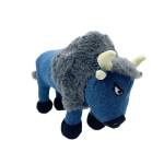 Uniq Pets Plush Dog Toy Squeakies Blue Bison - плюшена играчка за куче 21 cm