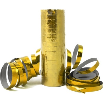 Serpentíny holografické zlaté 3,8m