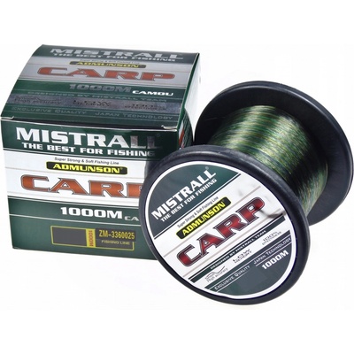 Mistrall Admunson Carp Camou 1000 m 0,25 mm