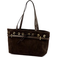 Camilla dámska kožená kabelka PREMIUM 10.005 hnedá 42 x 24 x 13 cm