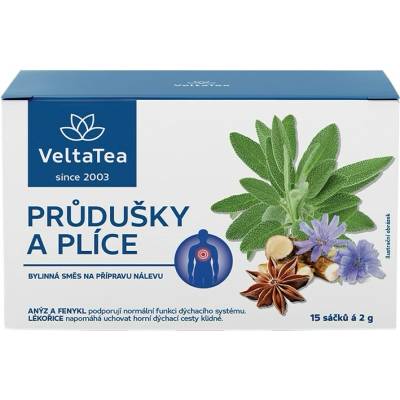 VeltaTea Čaj bylinná zmes priedušky a pľúca 30 g