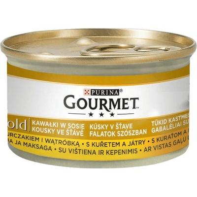 Gourmet Gold k.masa kura, pečeň 85 g