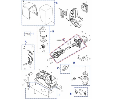 PRRB02B kit prevodovky pre RB1000