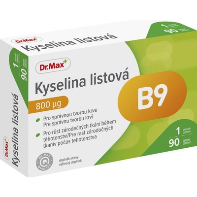 Dr. Max Kyselina listová 800µg 90 tablet