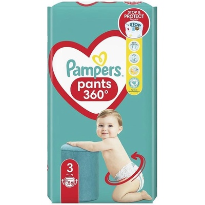 Pampers Pants Размер 3, гащички, VPP Миди, 56бр