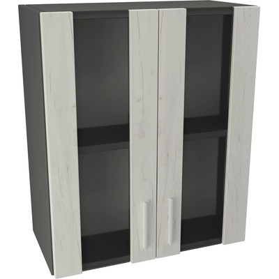 DST Кухненски модул MK-6 dst, 700/600/300, антрацид и бял дъб