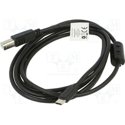 Lanberg CA-USBA-14CC-0018-BK USB 2.0, USB B vidlice,USB C vidlice, zlacený, 1,8m, černý