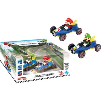 Carrera Комплект пулбек колички Carrera - Super Mario, Марио & Луиджи, 2 броя (CR15813018)