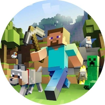Jedlý papír Minecraft Steve 19,5cm Pictu Hap