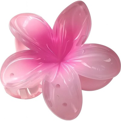 Skřipec do vlasů - růžová květina – Zboží Dáma