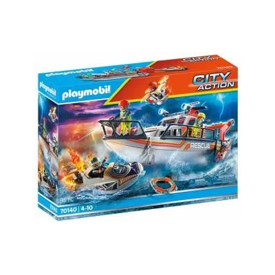 PLAYMOBIL Комплект Playmobil, Пожарно спасяване с лодка, 2970140