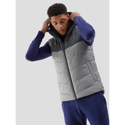 4F Мъжка пухена жилетка с пълнеж от синтетични пера 4F 4F | Siv | МЪЖЕ | XXL