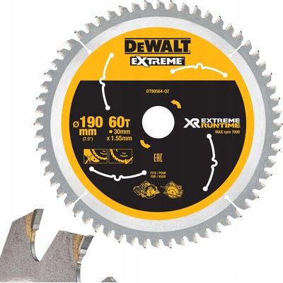 DeWALT DT99564 Pílový kotúč 190 x 30 mm 60 zubov