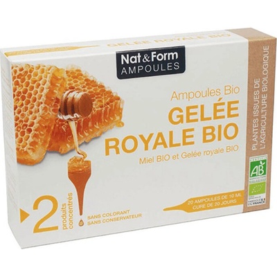 Nat&Form Пчелно млечице, БИО, 20 ампули за пиене х 10 ml | Nat&Form (022989 (AMP_GELE))