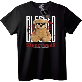NOONEBRAND Тениска Blessed Streetwear мечок - XXS, White