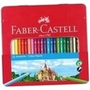 Faber Castell FC-115824 farebné ceruzky Faber-Castell Castle šesťhranné kovové puzdro s 24 ks
