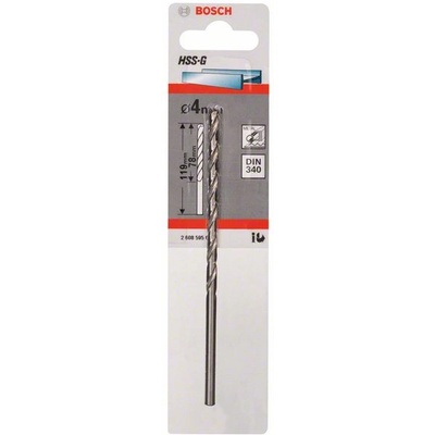 Свредло за метал BOSCH HSS-G, DIN 340 4x78x119 мм 2608595679 (2608595679)