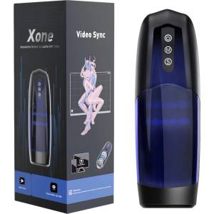 Magic Motion Xone - мастурбатор с управление чрез приложение за мъже (син)
