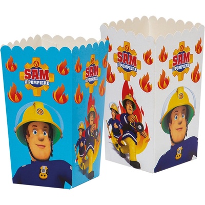 Decora Dekoratívne boxy pre popcorn - Požiarnik Sam 6 ks