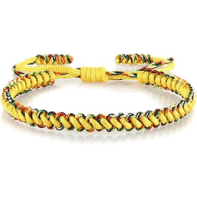 BudNej tibetský náramek pro štěstí žlutý MN1925
