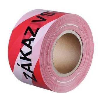 Den Braven Bariérová páska 75 mm x 250 m červeno-bílá Zákaz vstupu
