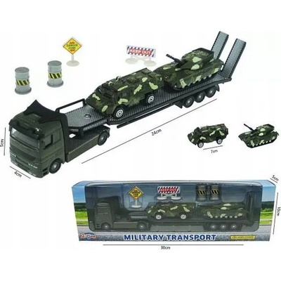 Mikro trading 2-Play Vojenský transporter s obrněnými vozidly 2 ks