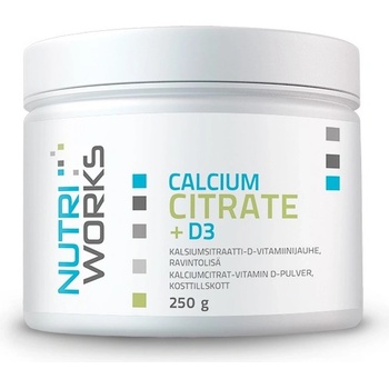 NutriWorks Calcium Citrate + D3 250 g