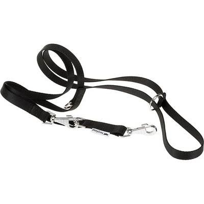 Ferplast Club GA Lead - Здрав регулиращ повод за кучета, 120см. - 200 см. /2.5 см. - черен