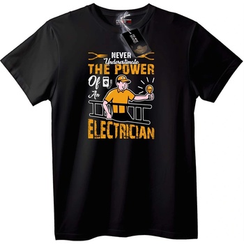 NOONEBRAND Тениска Никога не подценявай Силата - 3XL, Black