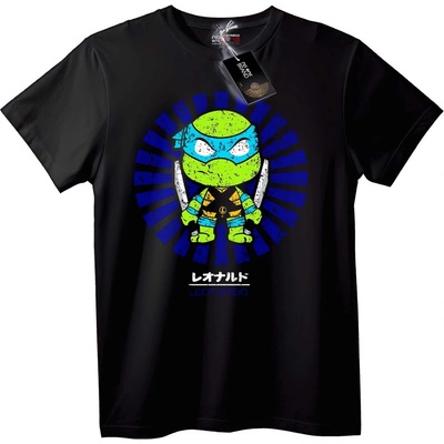 NOONEBRAND Тениска Leonardo Нинджа Костенурка - L, Black