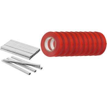 VERTO Комплект от 10 x 25 м лента и 10 000 скоби. 15G456 (15G456)