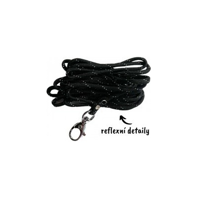 Aniland Vodítko pro králíky jednobarevné 3 m černá