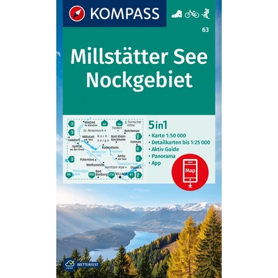 Millstätter See, Nockgebiet (Kompass - 63) - turistická mapa