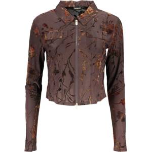 DESIGUAL Дамски пуловер desigual, Размер l, Цвят Кафяво (26wwtk25bucarest_ma6000)