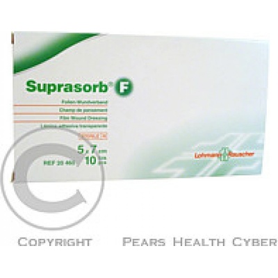 Suprasorb F krytie fóliové transparentné 5 x 7 cm 10 ks