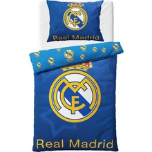 Carbotex bavlna obliečky FC Real Madrid motív Blue Stars 100% bavlna Renforcé 70x90 140x200