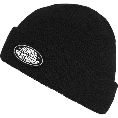 Horsefeathers Мъжка зимна шапка (beanie) Horsefeathers Del Beanie - Black - размер One Size (904-4275-0111)