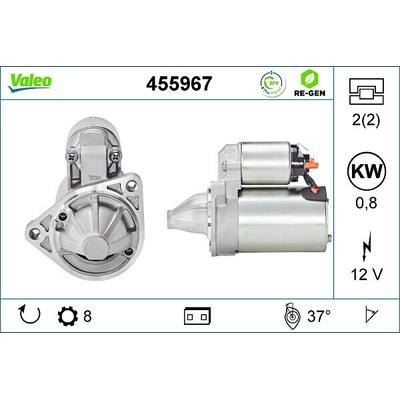 VALEO Startér VALEO RE-GEN REMANUFACTURED 455967