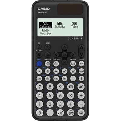 Casio Калкулатор Casio FX-85 CW, 4 разряден дисплей, научен, 290+ функции, V. P. A. M естествена алгебрична логика, черен (FX-85 CW)