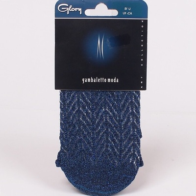 Мрежести тъмносини чорапи 3/4 с ламе