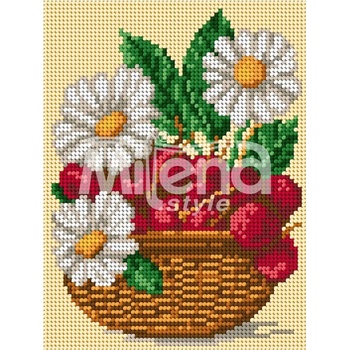 Image 1 of Milena Style Натюрморт с череши - гоблен с щампа с конци Ariadna