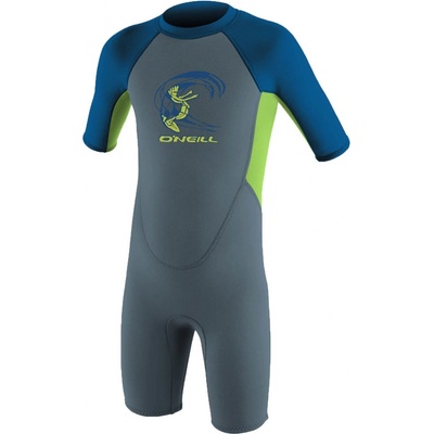 O'Neill Toddler Reactor Boys II 2 mm Back Zip S/S graphite/dayglo/ocean