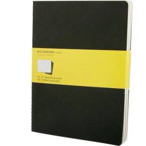 Moleskine Squared Cahier Xl - Black Cover (3 Set) | Moleskine (ISBN: 9788883705021)