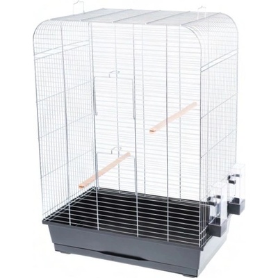 INTER-ZOO Pet Products Клетка за птици НИНА хром - 54 x 34 x 75 см ЧЕРНА