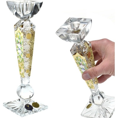 Bohemia Crystal dekorativní broušený svícen Olympia 255mm