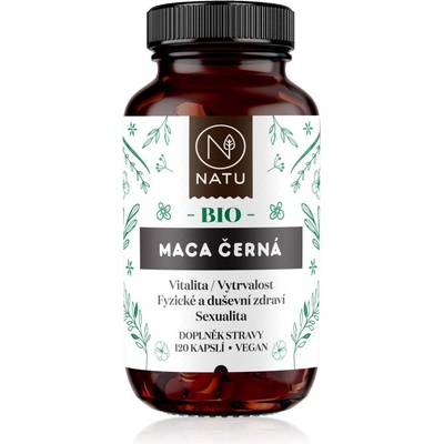 Natu Maca černá BIO 120 kapslí