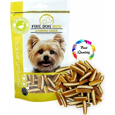 Fine Dog Mini Sendvič 80 g strips kachní
